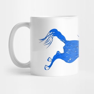 Blue unicorn 02 Mug